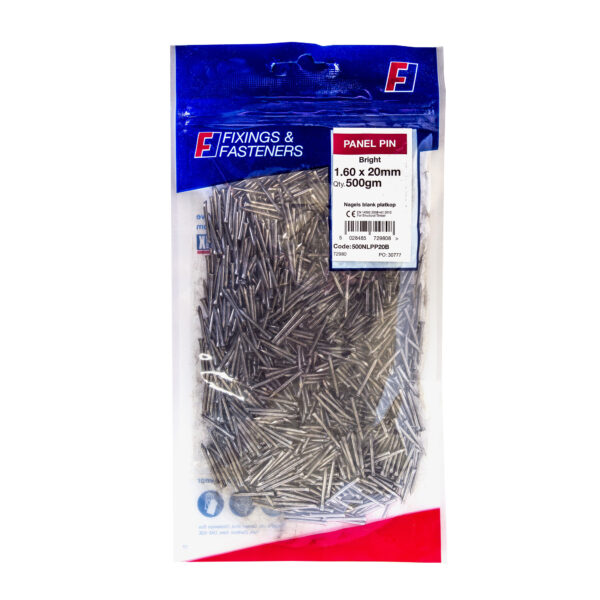20mm Panel Pins for Securing Spindles & Spacers 500g