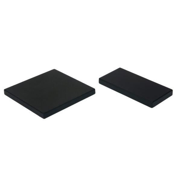 Black Metal Flat Cap for 90mm Stair Newel Post 94mm x 94mm x 8mm